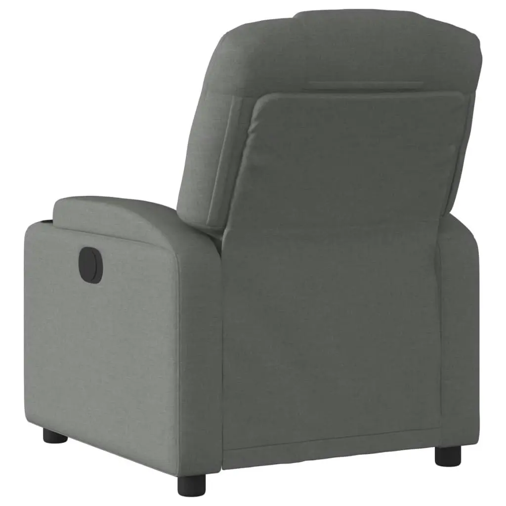 Recliner Chair Dark Grey Fabric 3205509