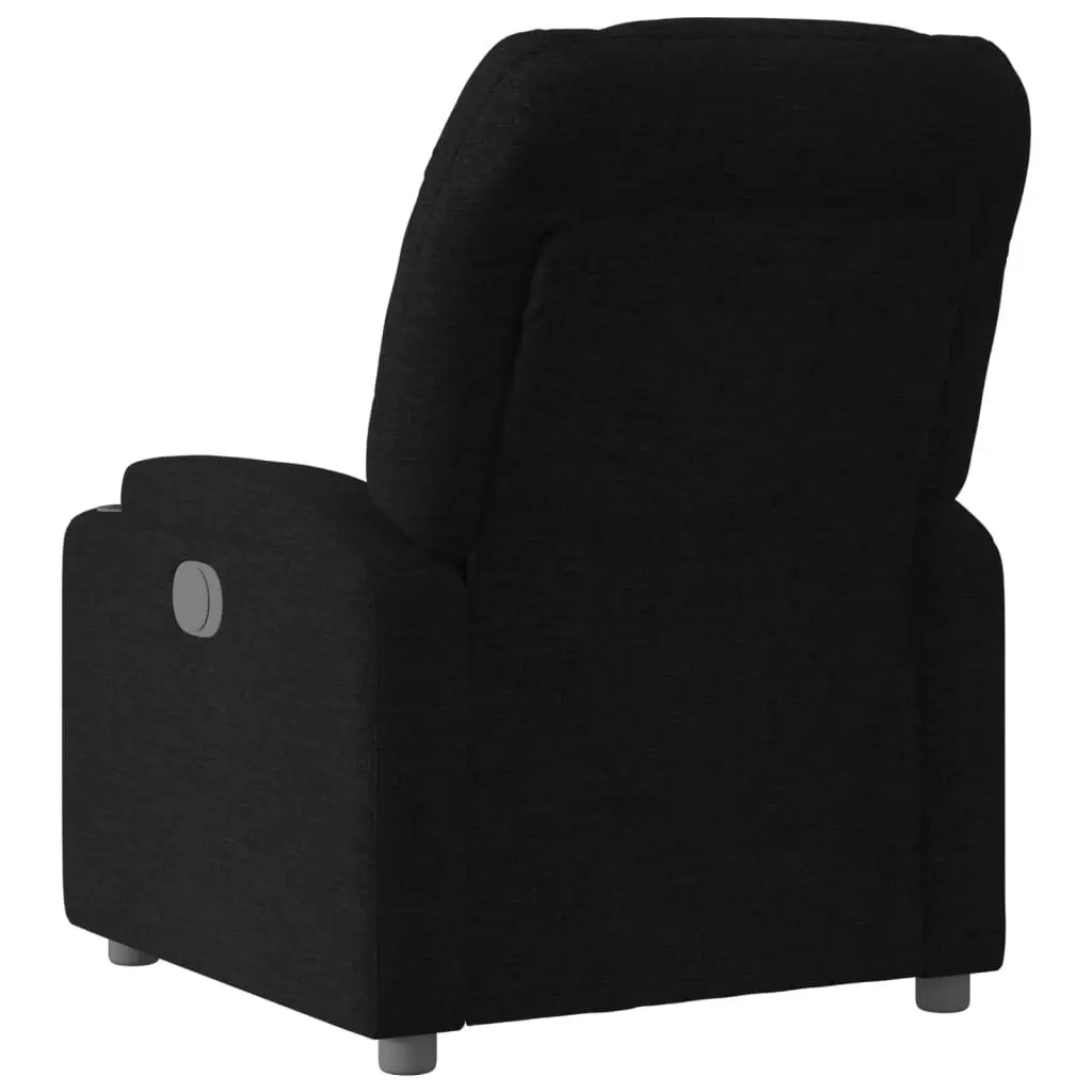 Recliner Chair Black Fabric 372443