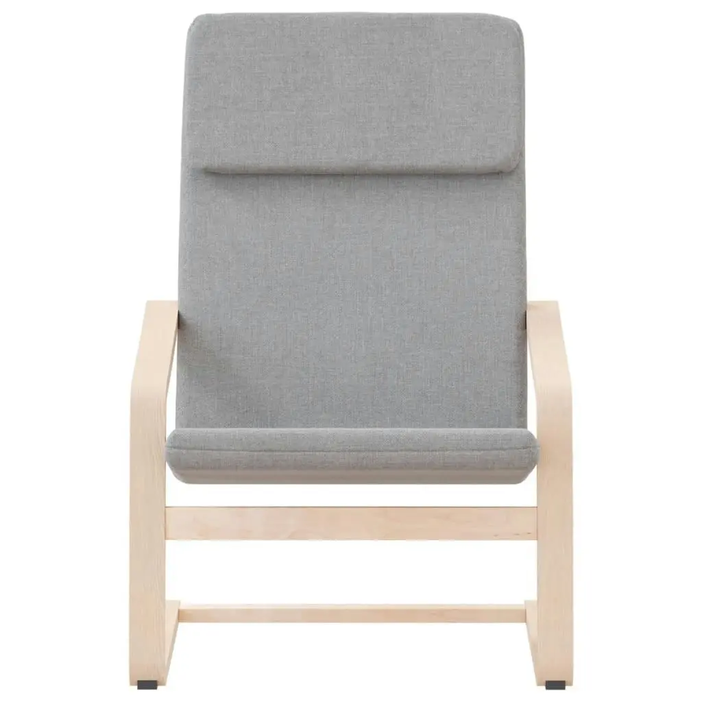 Relaxing Chair Light Grey Fabric 351051