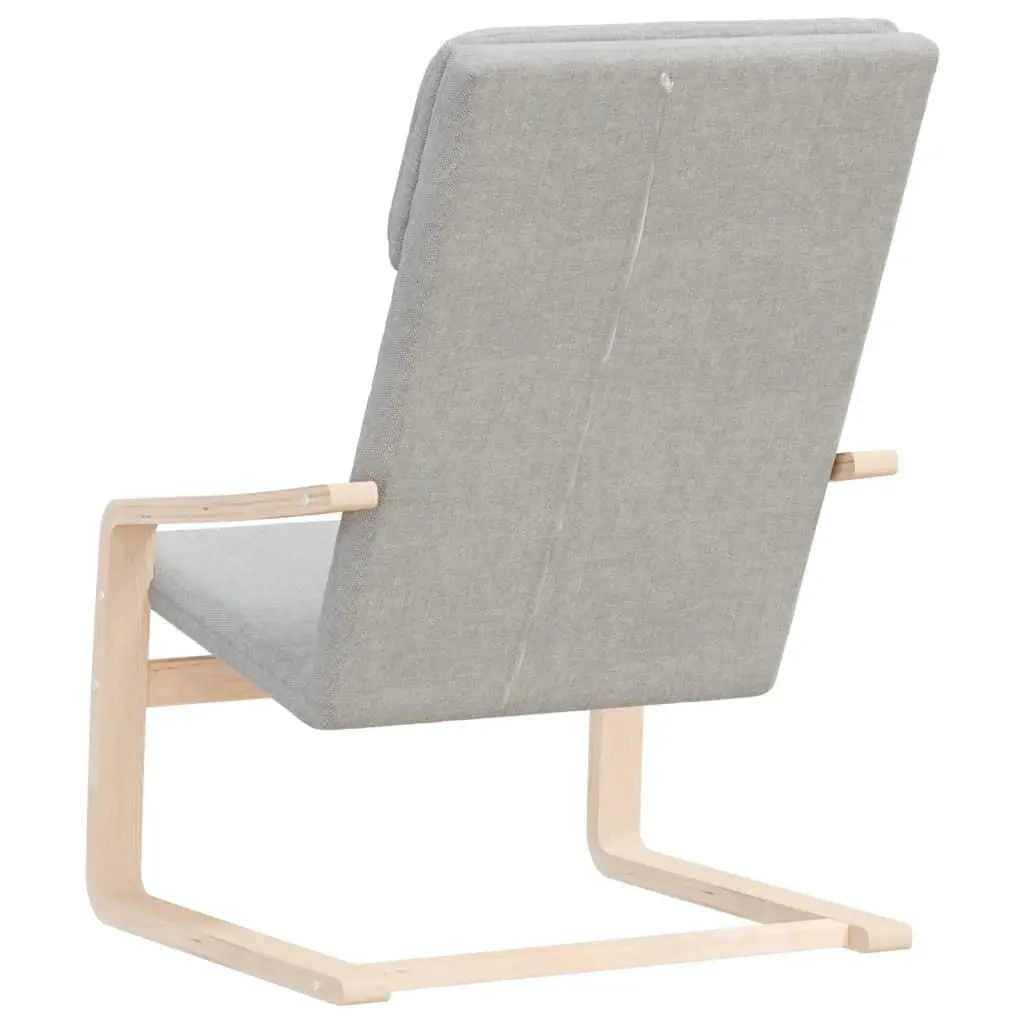 Relaxing Chair Light Grey Fabric 351051