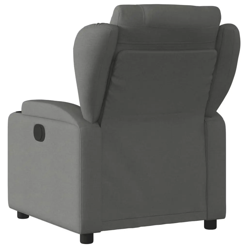 Recliner Chair Dark Grey Fabric 372404