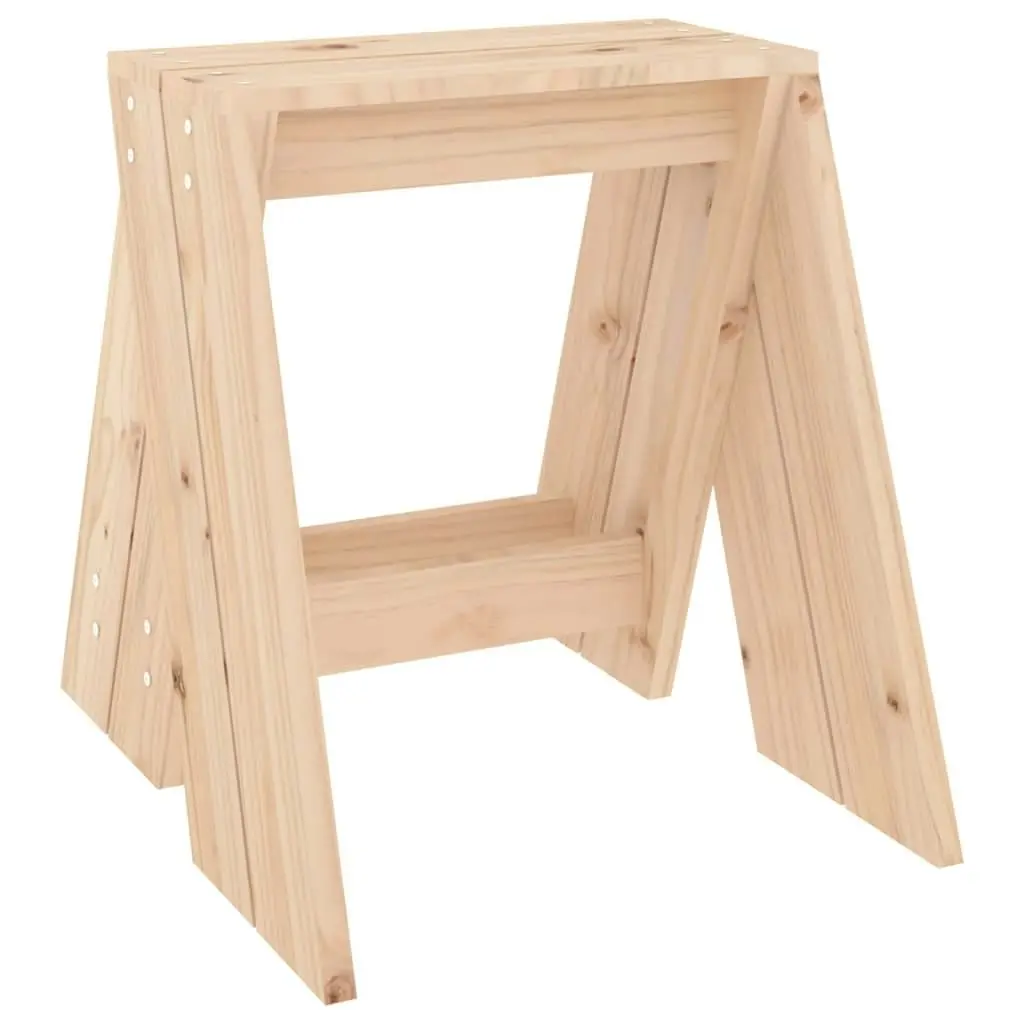 Stools 2 pcs 40x40x45 cm Solid Wood Pine 823659