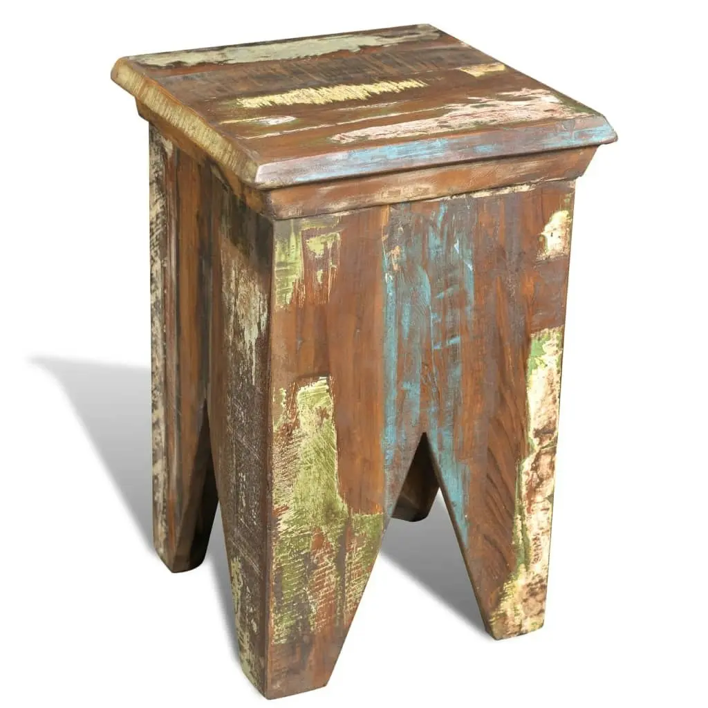 Stool Solid Reclaimed Wood 240951