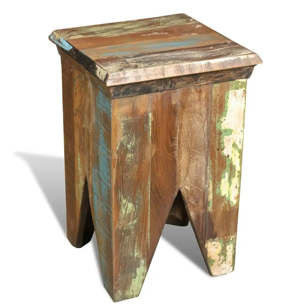 Stool Solid Reclaimed Wood 240951