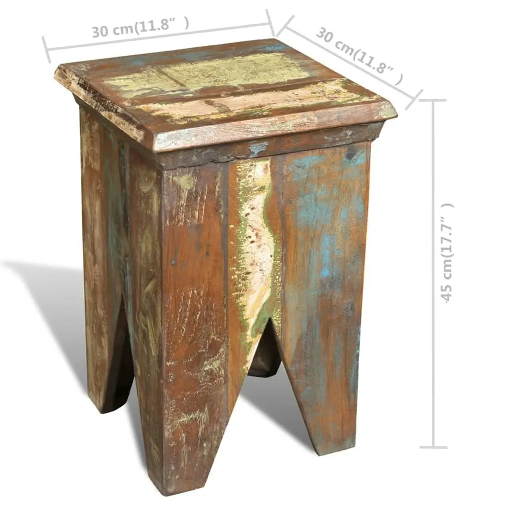 Stool Solid Reclaimed Wood 240951