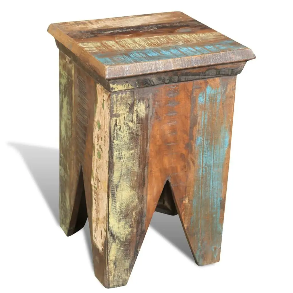 Stool Solid Reclaimed Wood 240951