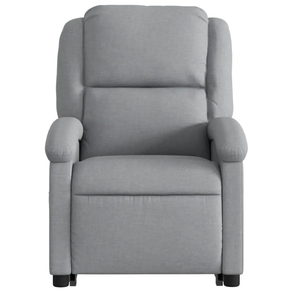 Stand up Massage Recliner Chair Light Grey Fabric 3205432