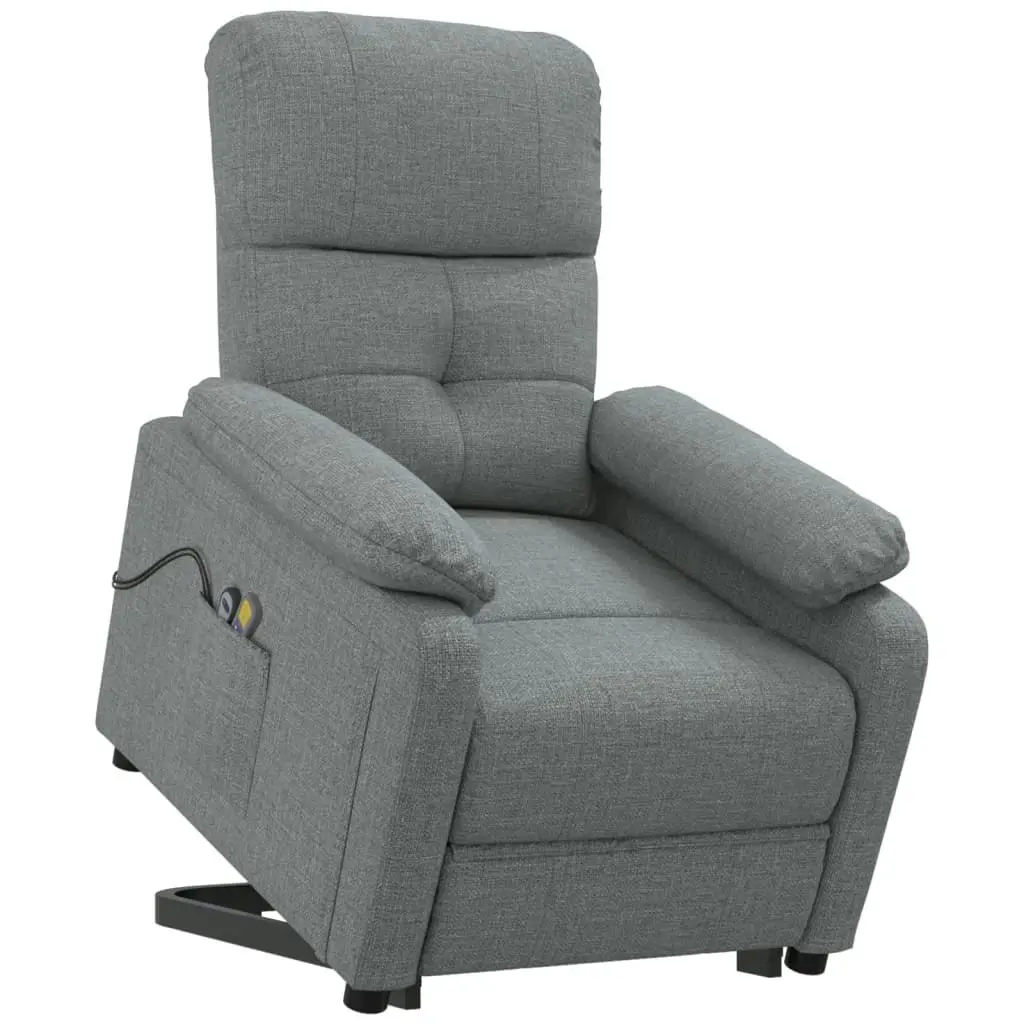 Stand up Massage Chair Dark Grey Fabric 3152164