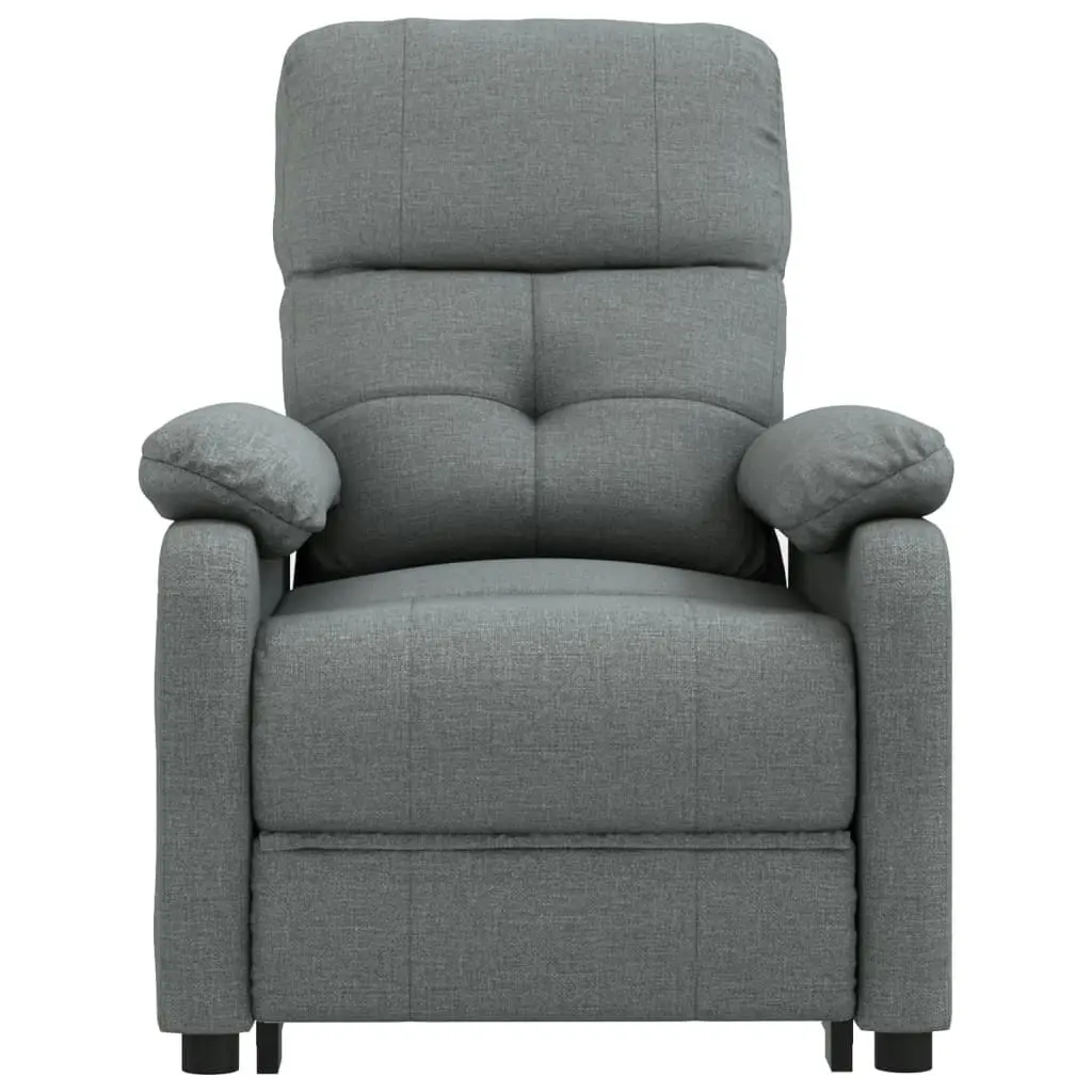 Stand up Massage Chair Dark Grey Fabric 3152164