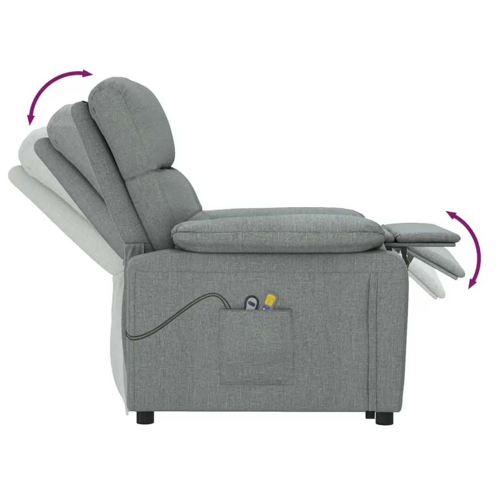 Stand up Massage Chair Dark Grey Fabric 3152164