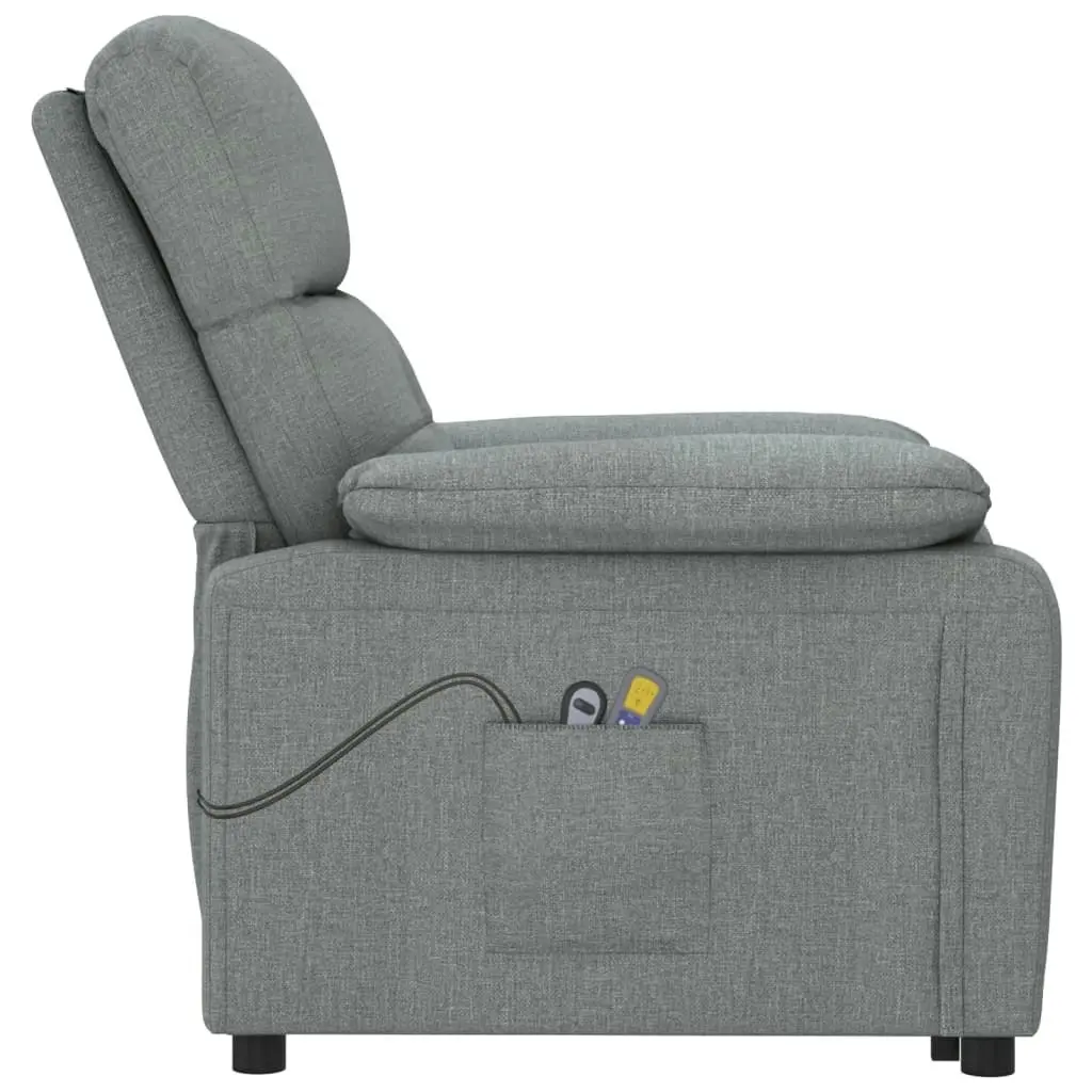 Stand up Massage Chair Dark Grey Fabric 3152164