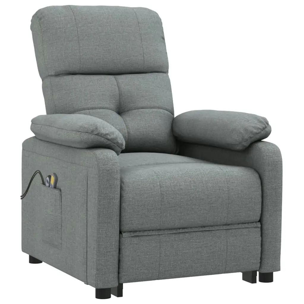 Stand up Massage Chair Dark Grey Fabric 3152164