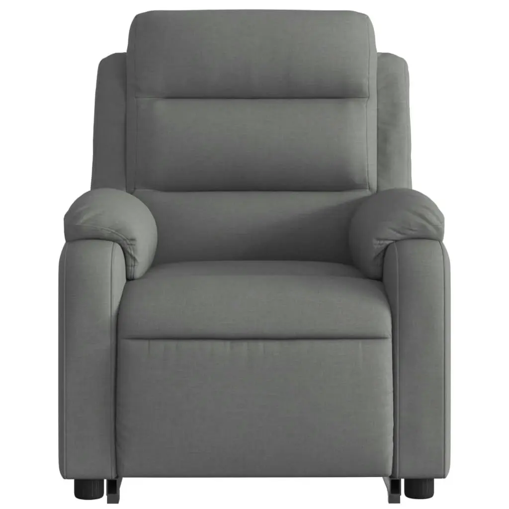 Stand up Recliner Chair Dark Grey Fabric 3205733