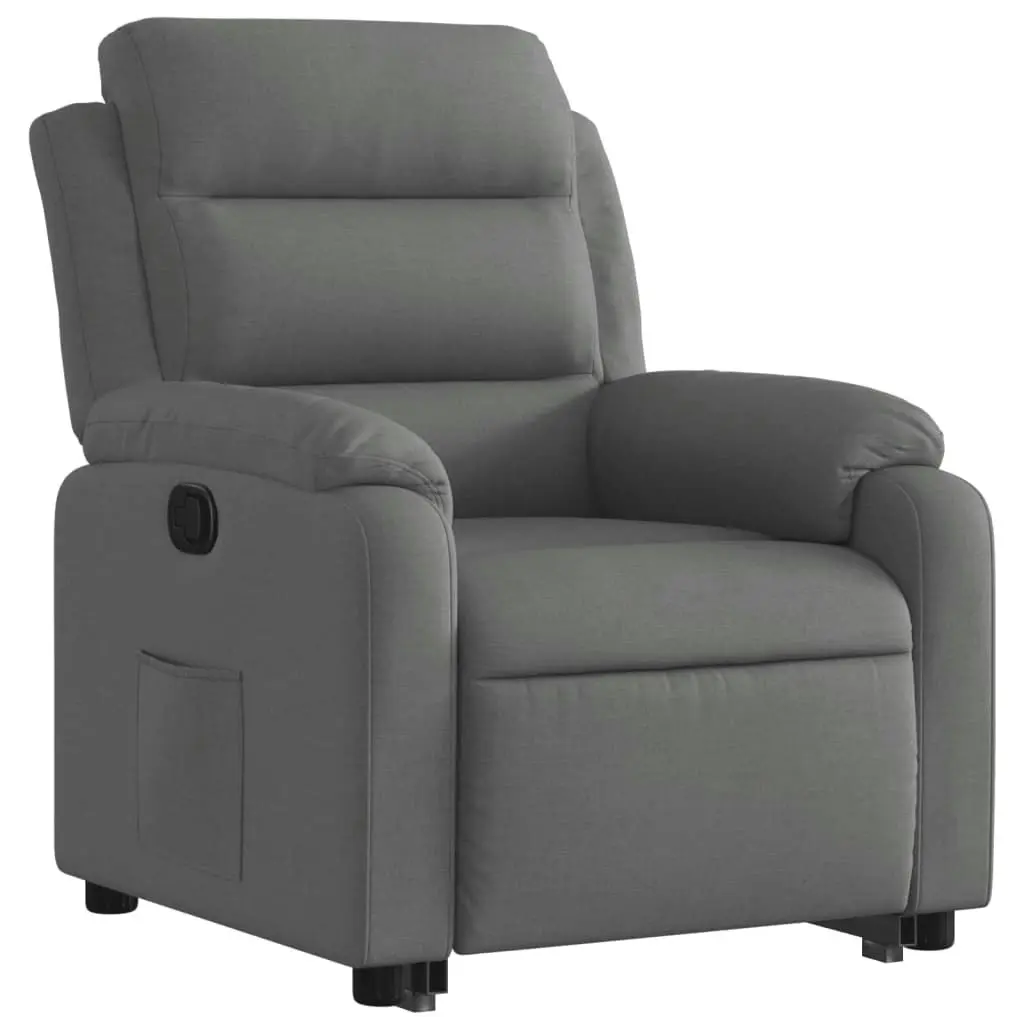 Stand up Recliner Chair Dark Grey Fabric 3205733