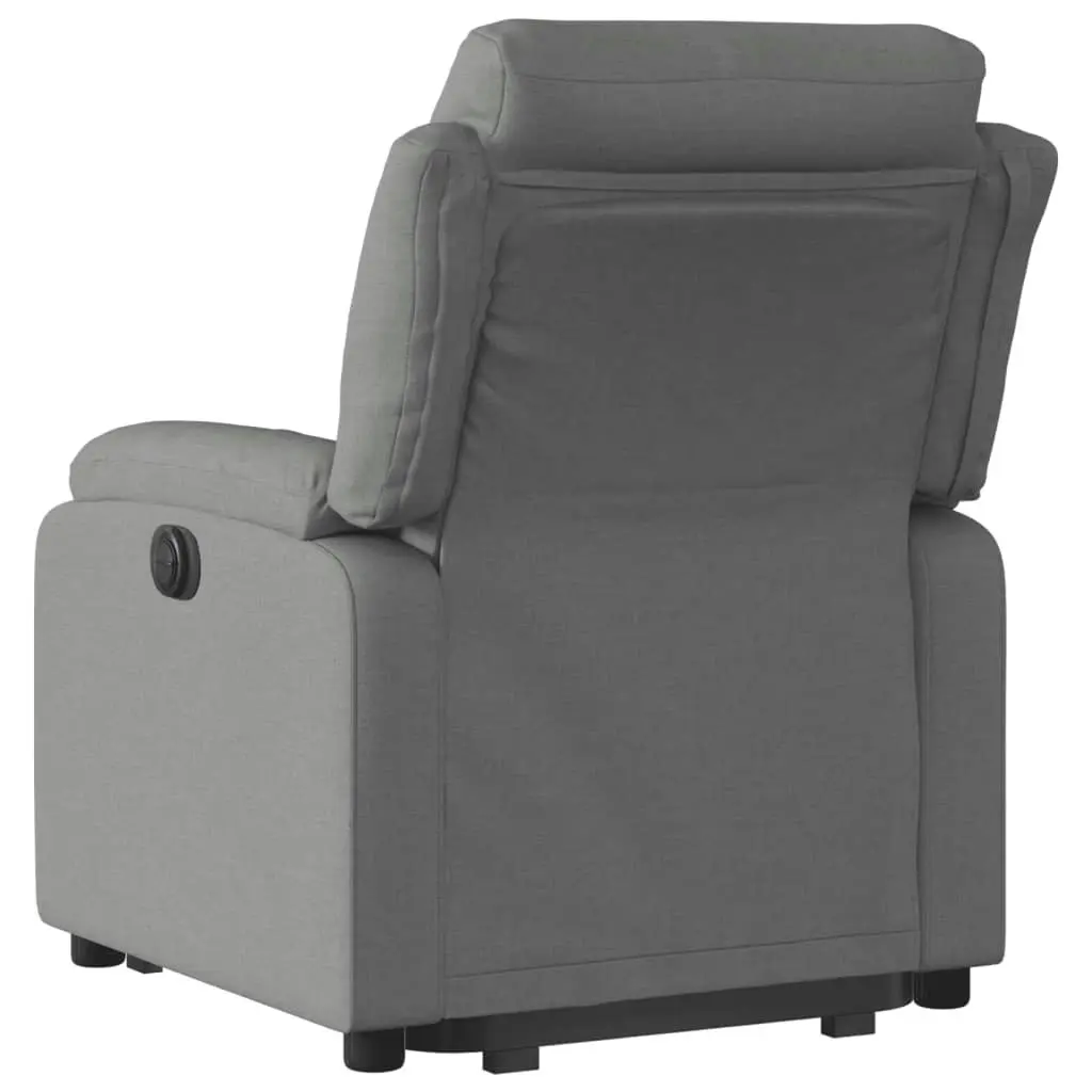 Stand up Recliner Chair Dark Grey Fabric 3205733