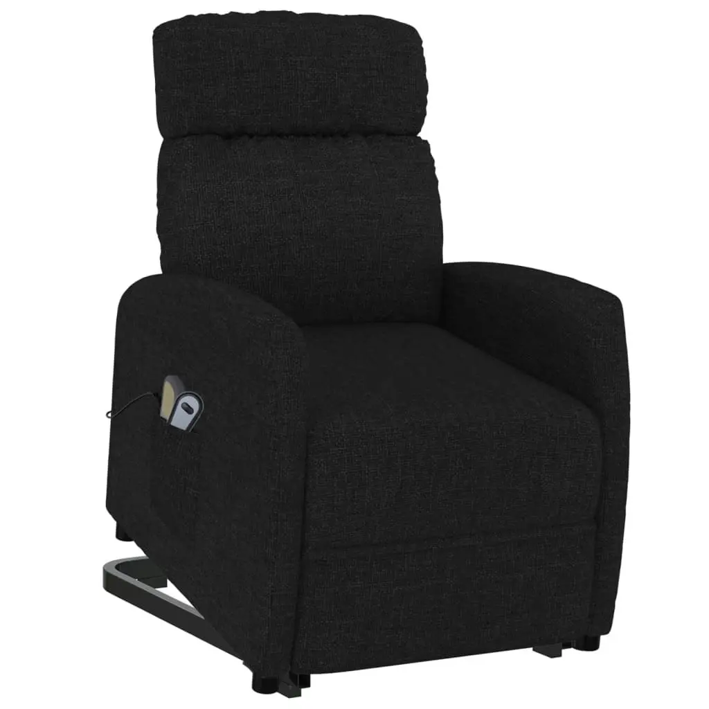 Stand up Massage Chair Black Fabric 3152227