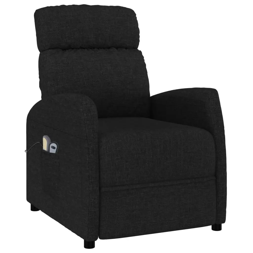 Stand up Massage Chair Black Fabric 3152227