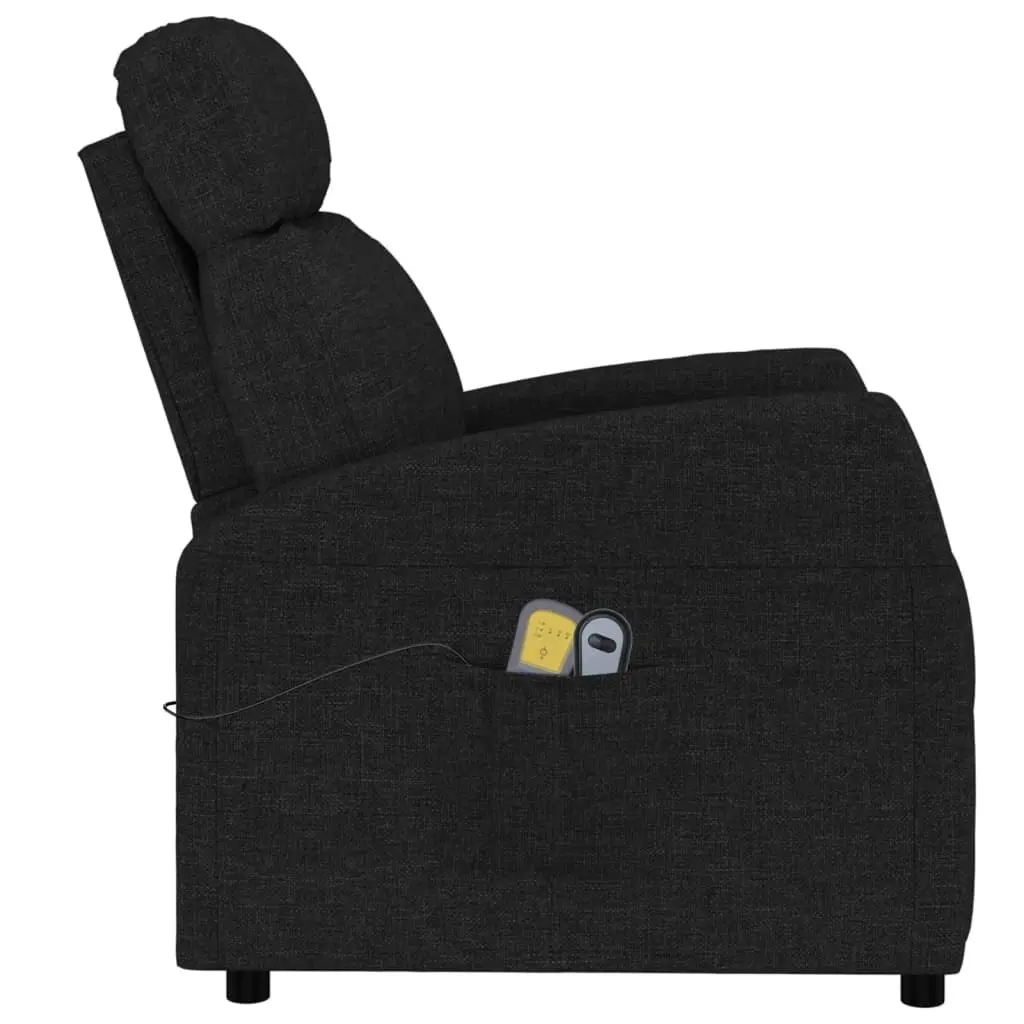 Stand up Massage Chair Black Fabric 3152227