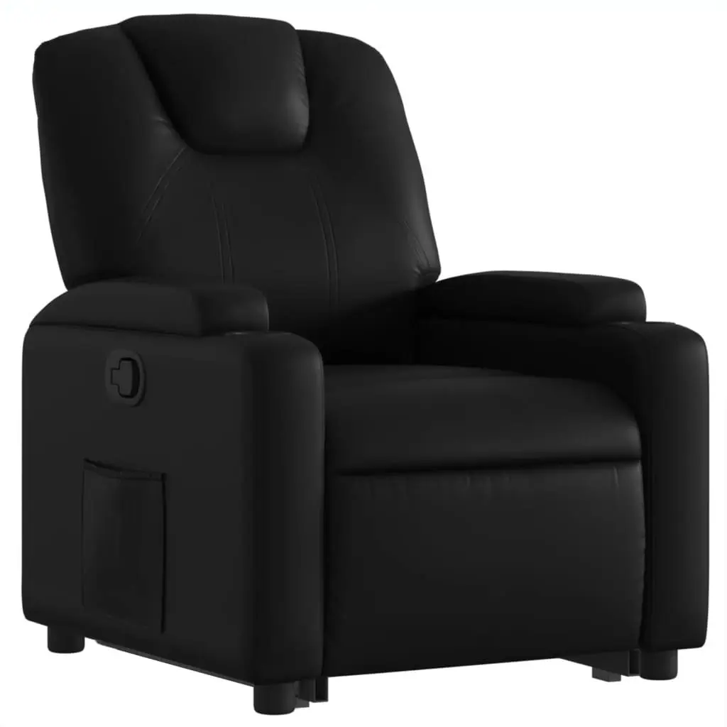 Stand up Recliner Chair Black Faux Leather 3205552