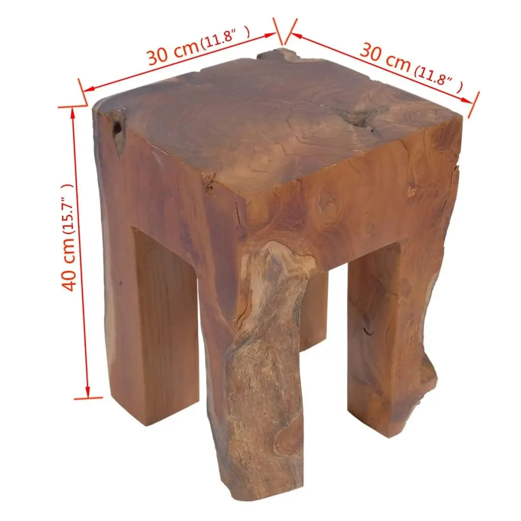 Stool Solid Teak Wood 243471