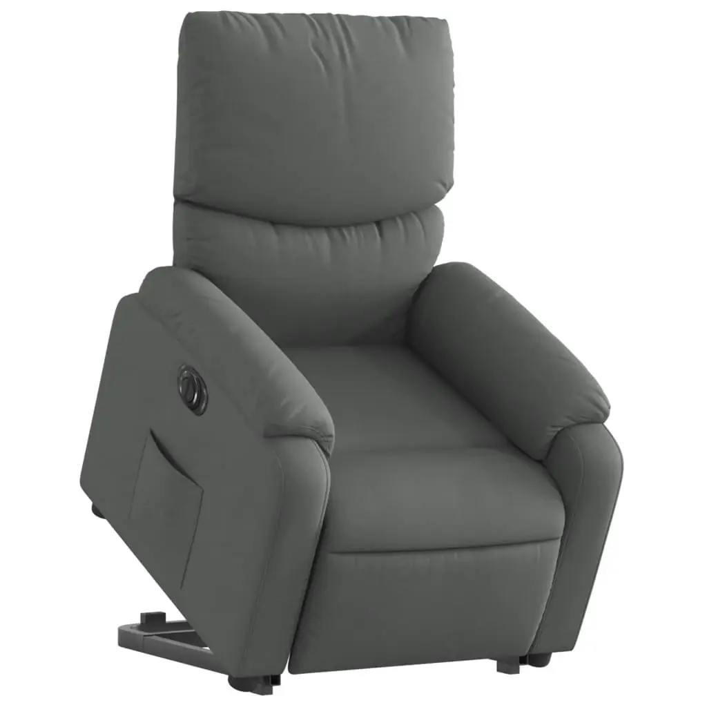 Electric Stand up Recliner Chair Dark Grey Fabric 3205705