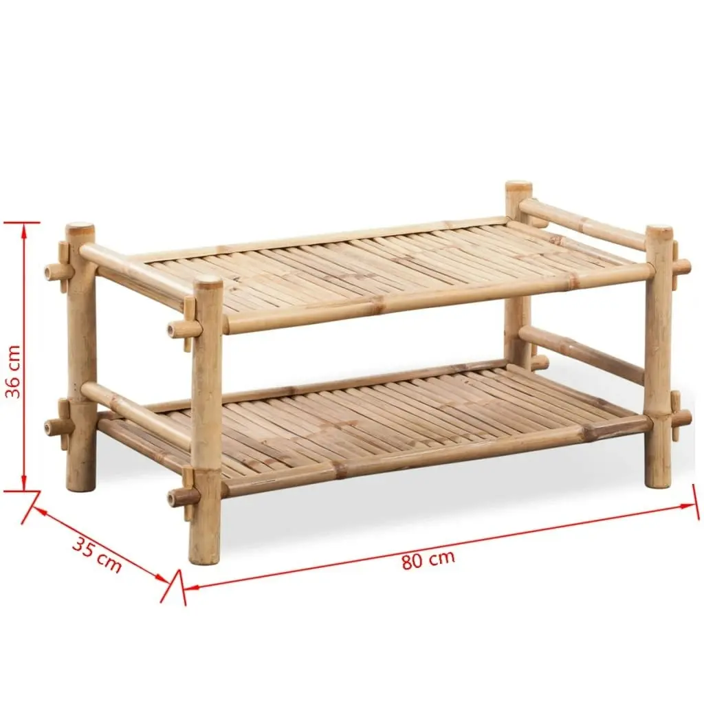 2-Tier Bamboo Shoe Rack 242490