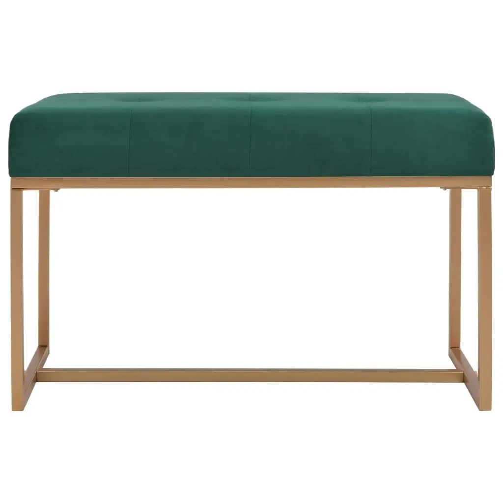 Bench 80 cm Green Velvet 247555