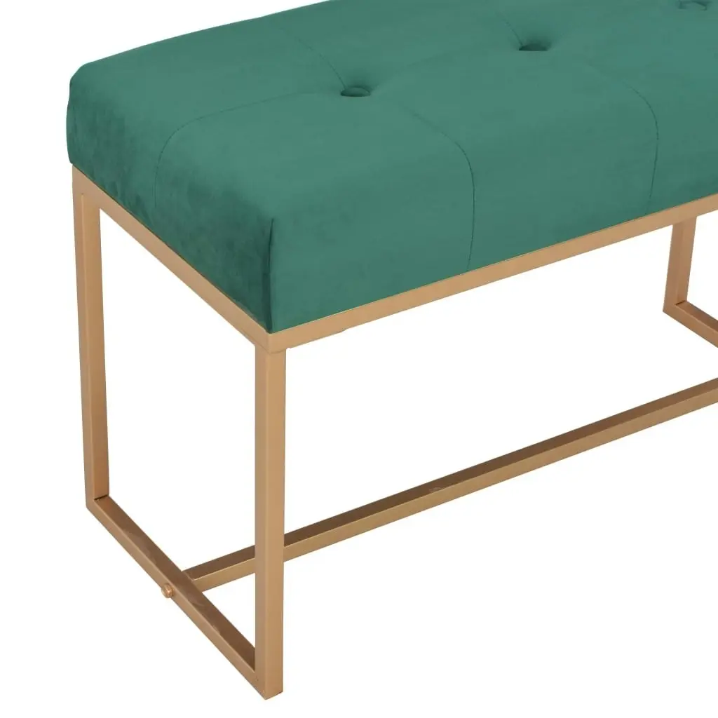 Bench 80 cm Green Velvet 247555