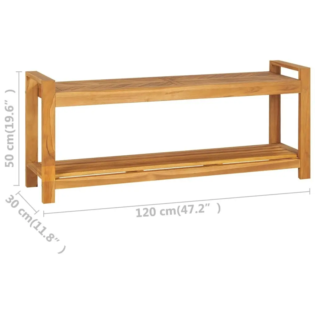 Bench 120 cm Solid Teak Wood 325276