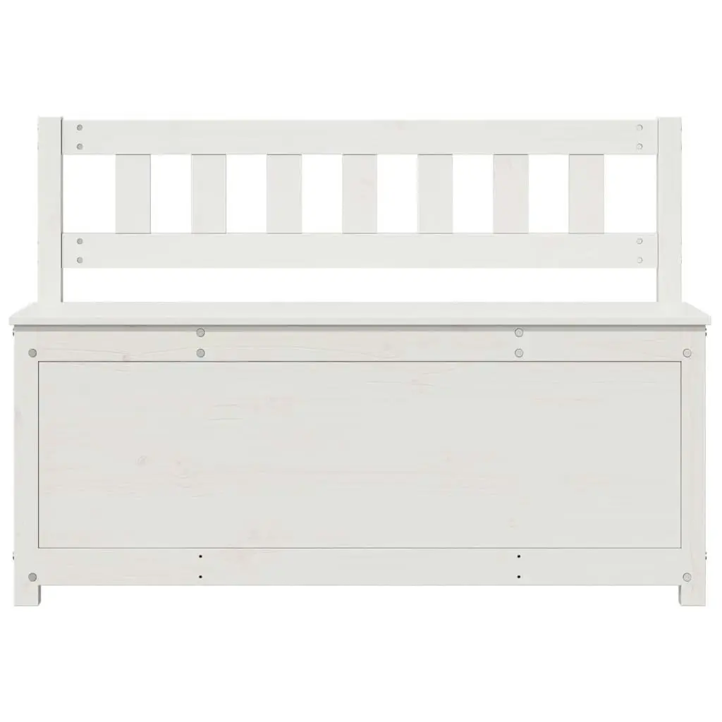 Bench White 110x41x76.5 cm Solid Wood Pine 823555