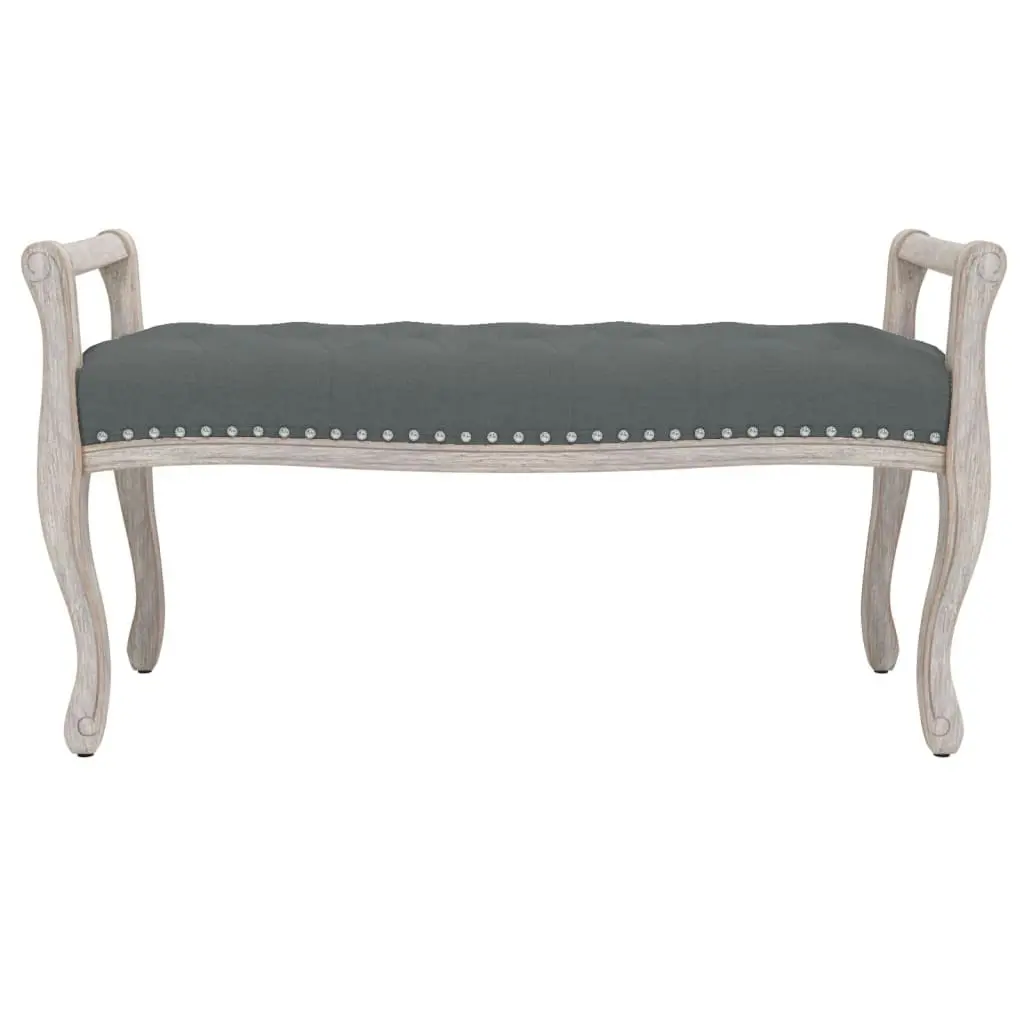 Bench Dark Grey 110x45x60 cm Fabric 344437