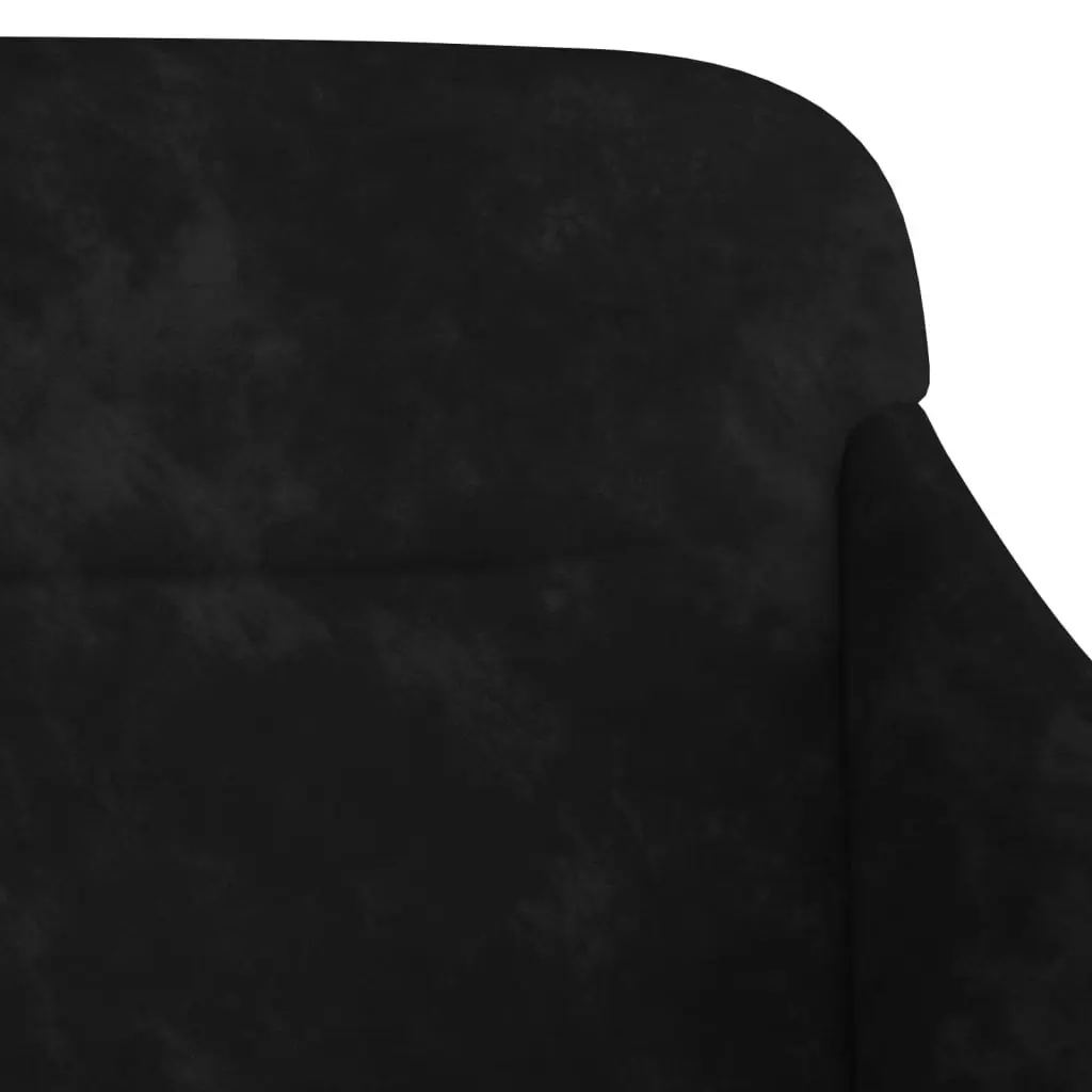 Bench Black 110x76x80 cm Velvet 351449