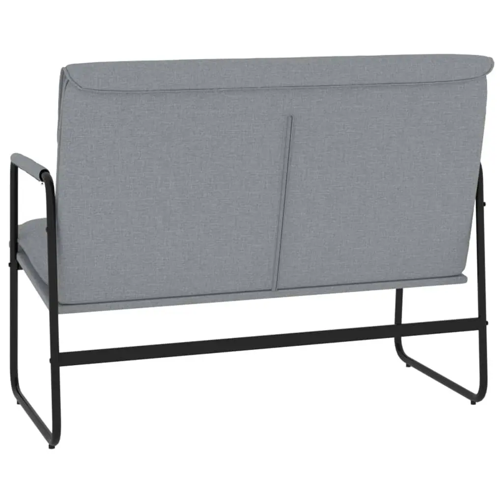 Bench Light Grey 100x64x80 cm Fabric 351351