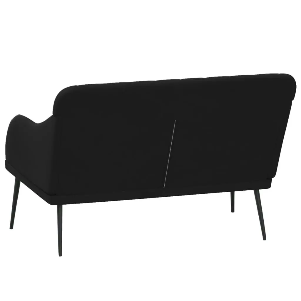 Bench Black 110x76x80 cm Velvet 351469