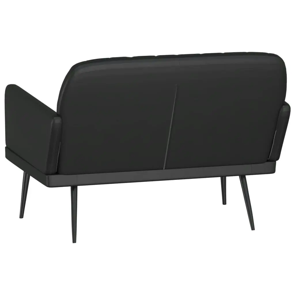 Bench Black 107x80x81 cm Faux Leather 351398