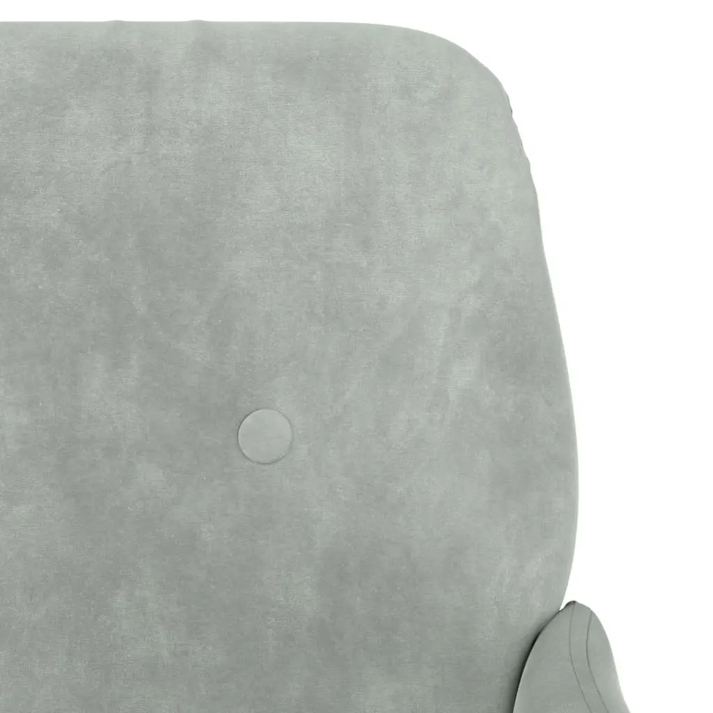 Bench Light Grey 108x79x79 cm Velvet 351414