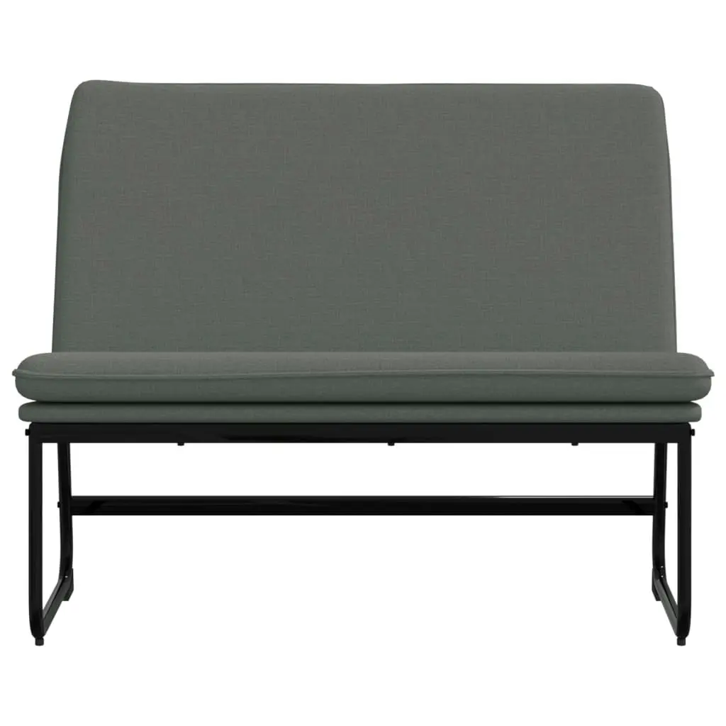 Bench Dark Grey 100x75x76 cm Fabric 351322