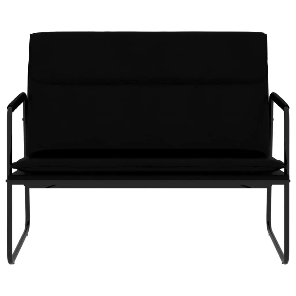 Bench Black 100x64x80 cm Faux Leather 351366