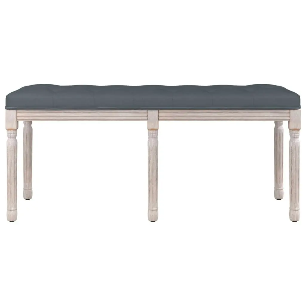 Bench Dark Grey 110x40x49 cm Velvet 344454