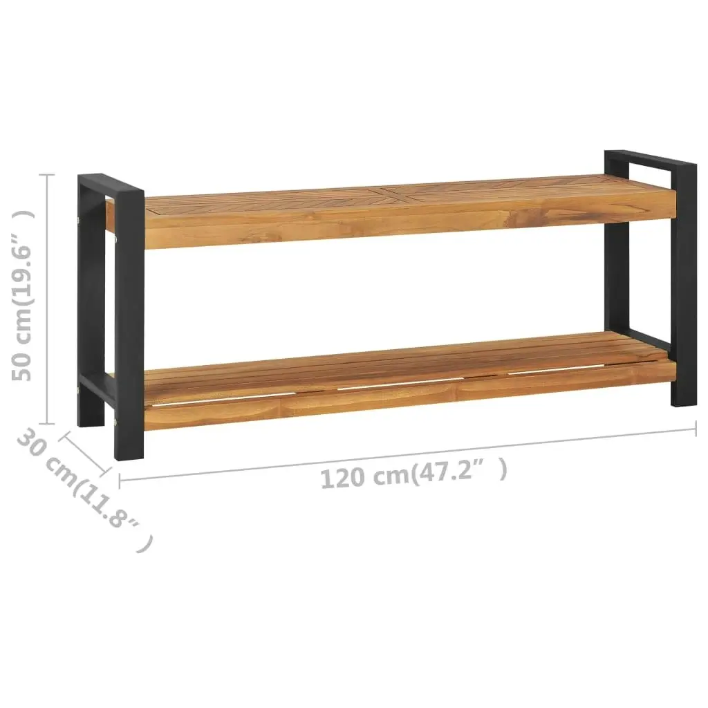 Bench 120 cm Solid Teak Wood 325274