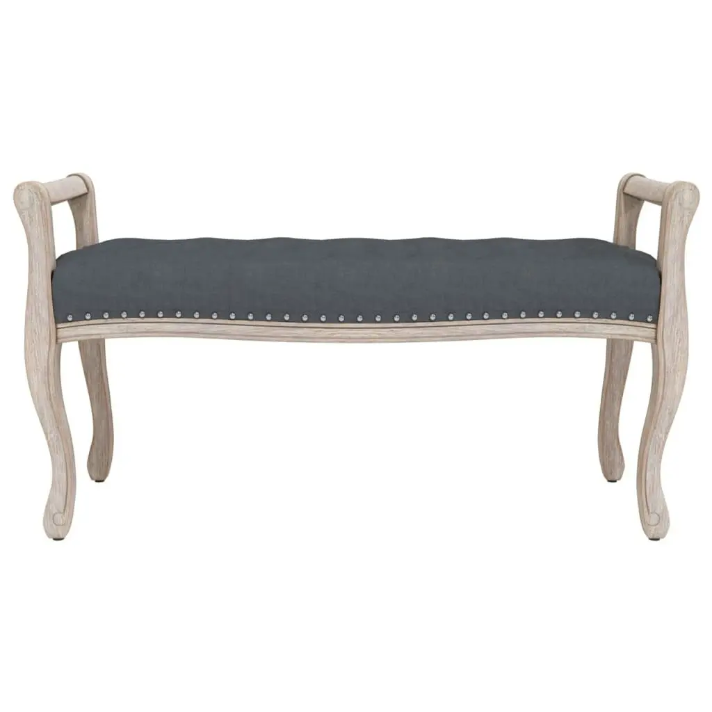 Bench Dark Grey 110x45x60 cm Velvet 344440