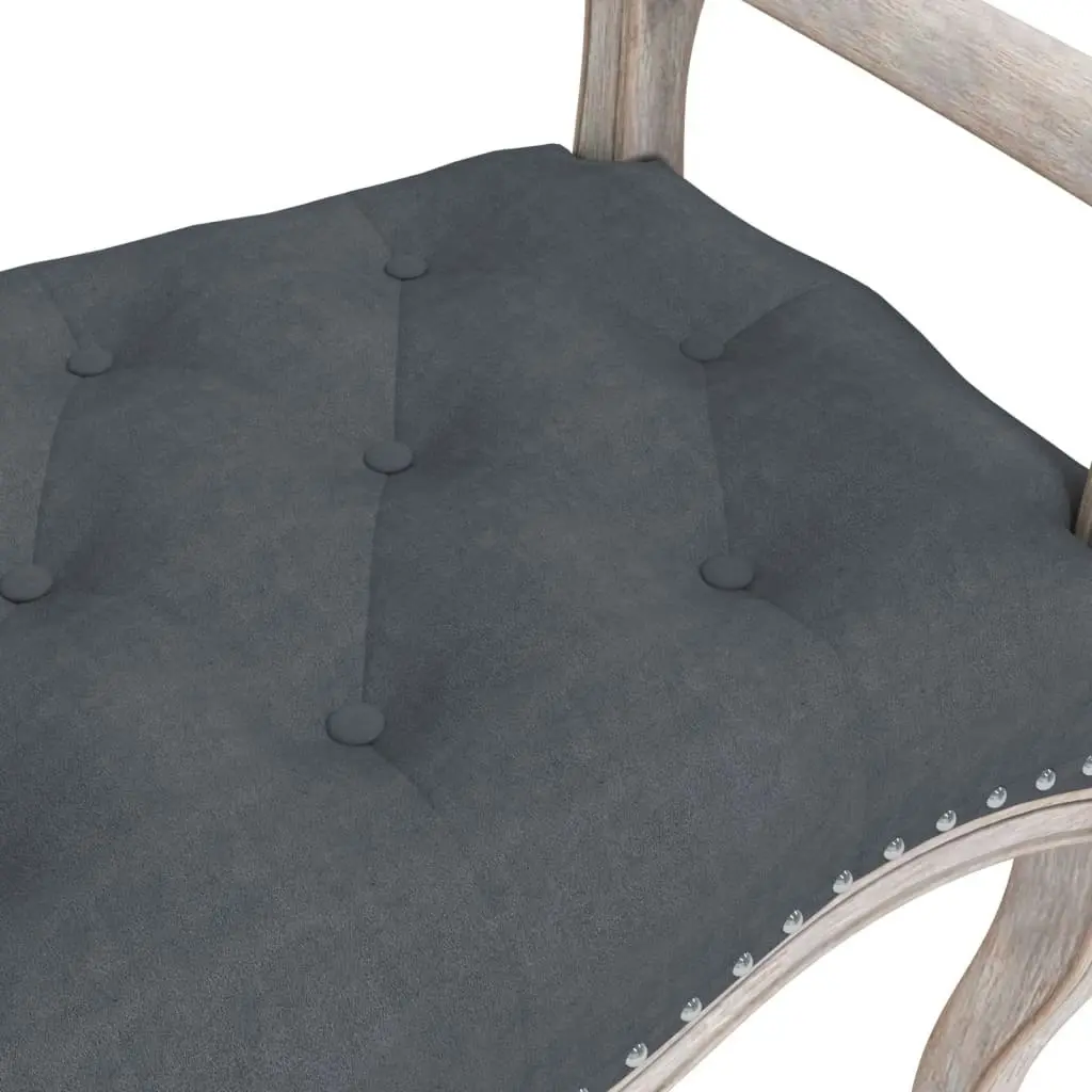 Bench Dark Grey 110x45x60 cm Velvet 344440