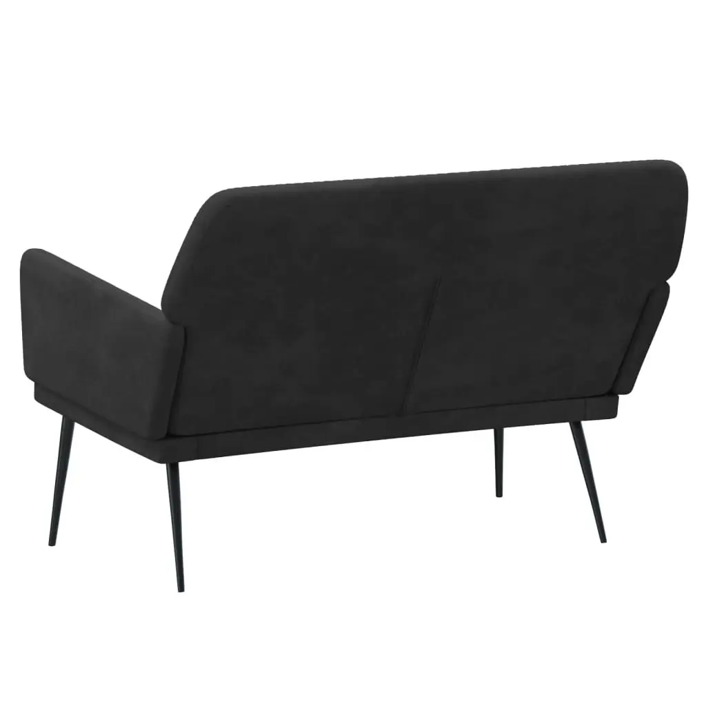 Bench Black 108x79x79 cm Velvet 351387