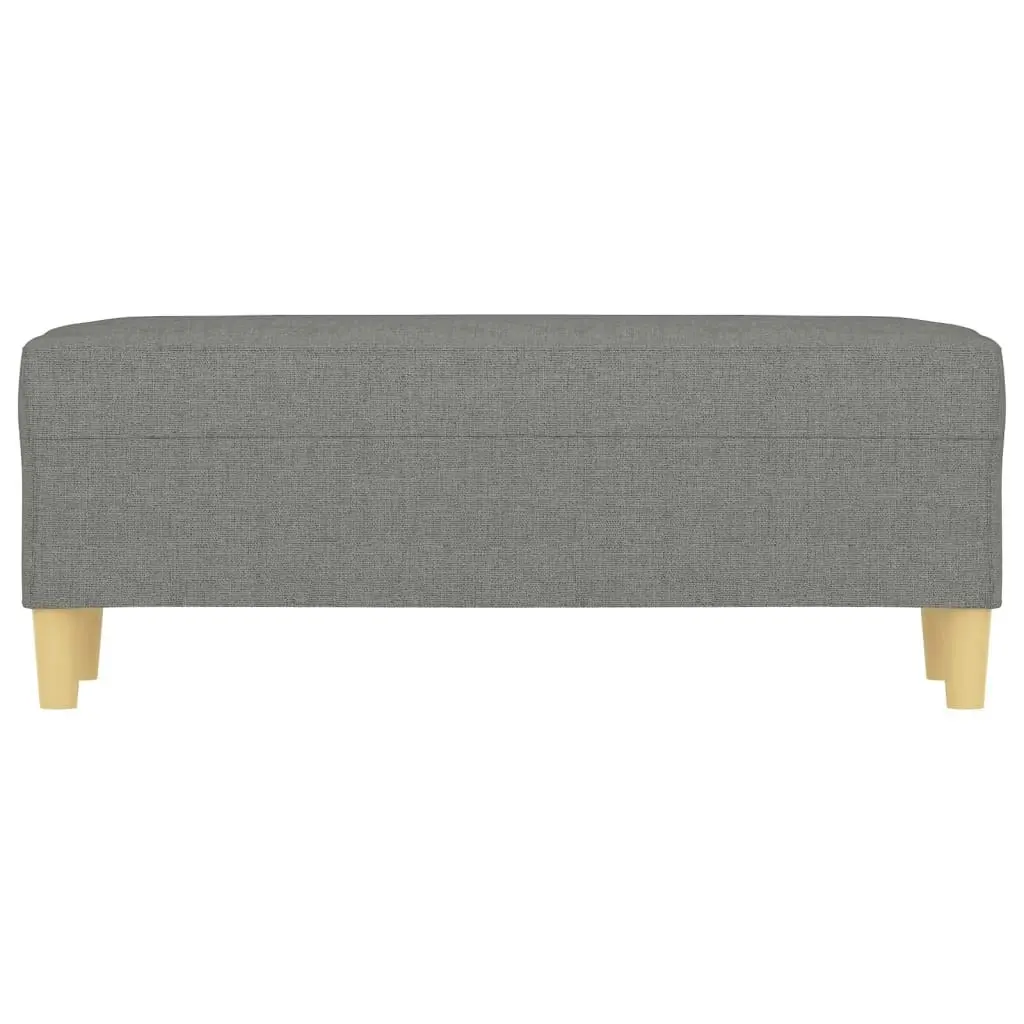 Bench Dark Grey 100x35x41 cm Fabric 349376