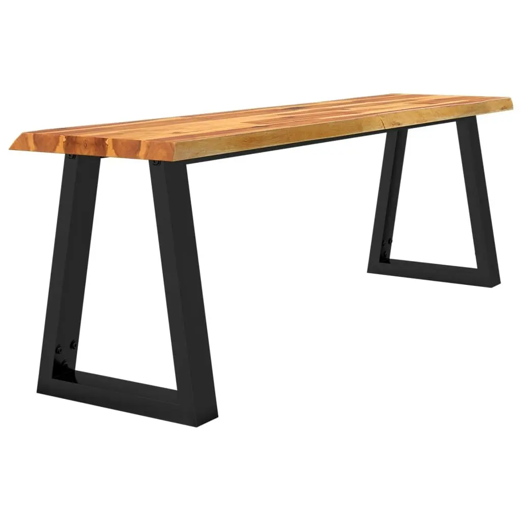 Bench with Live Edge 140 cm Solid Wood Acacia 353294