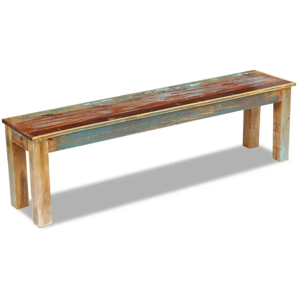 Bench Solid Reclaimed Wood 160x35x46 cm 243327