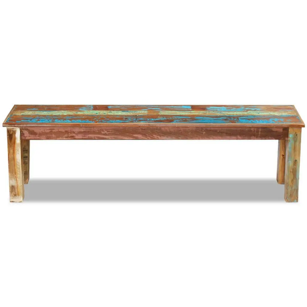 Bench Solid Reclaimed Wood 160x35x46 cm 243327