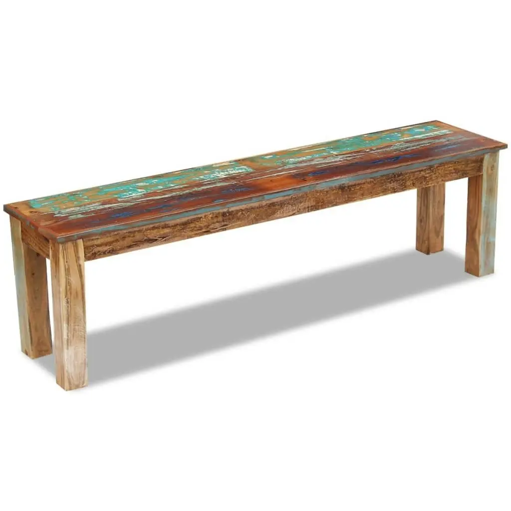 Bench Solid Reclaimed Wood 160x35x46 cm 243327