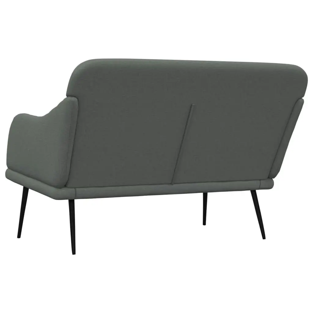 Bench Dark Grey 110x76x80 cm Fabric 351484