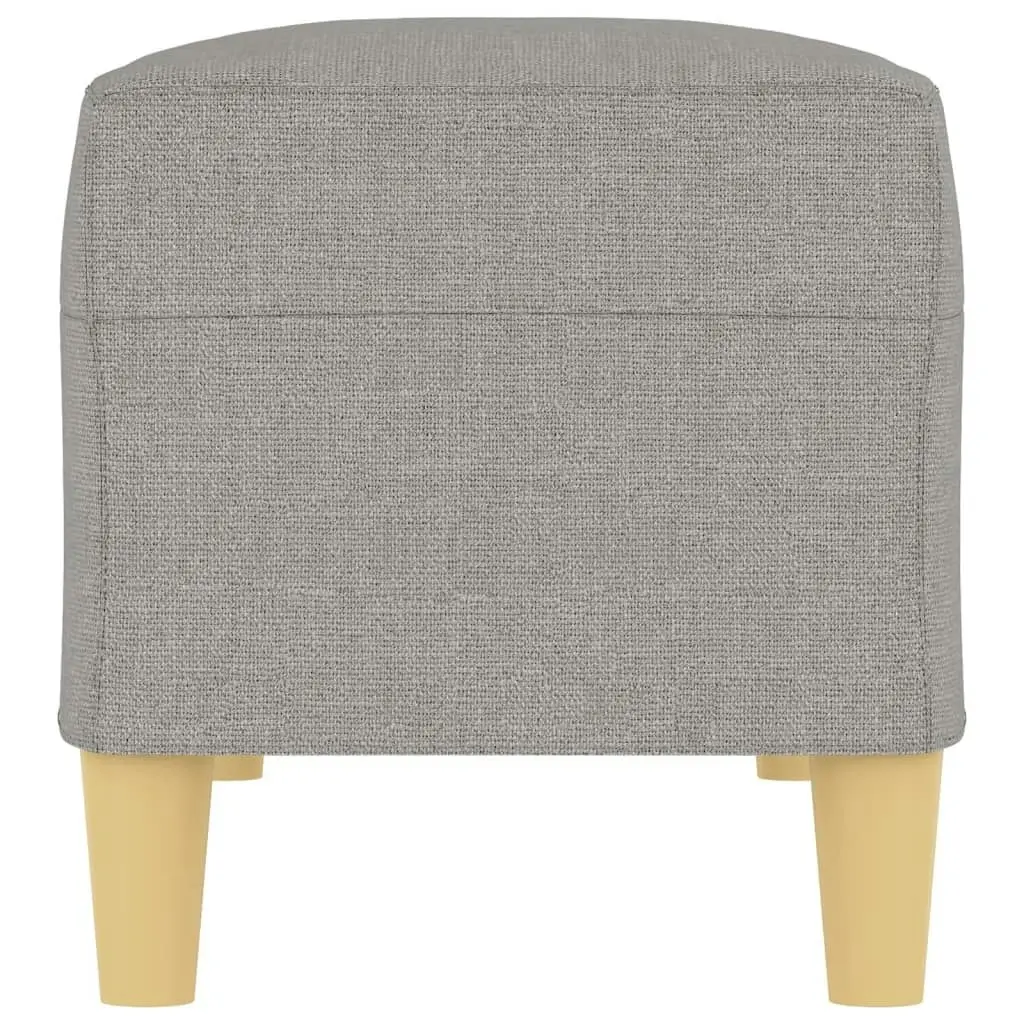 Bench Light Grey 100x35x41 cm Fabric 349375